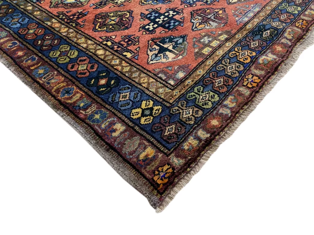 hamadan-teppich-205-x-128-cm-knotendichte-100000-350000-vielfaltiges-3 Perserteppich Hamadan 205 x 128 cm Wolle handgeknüpft