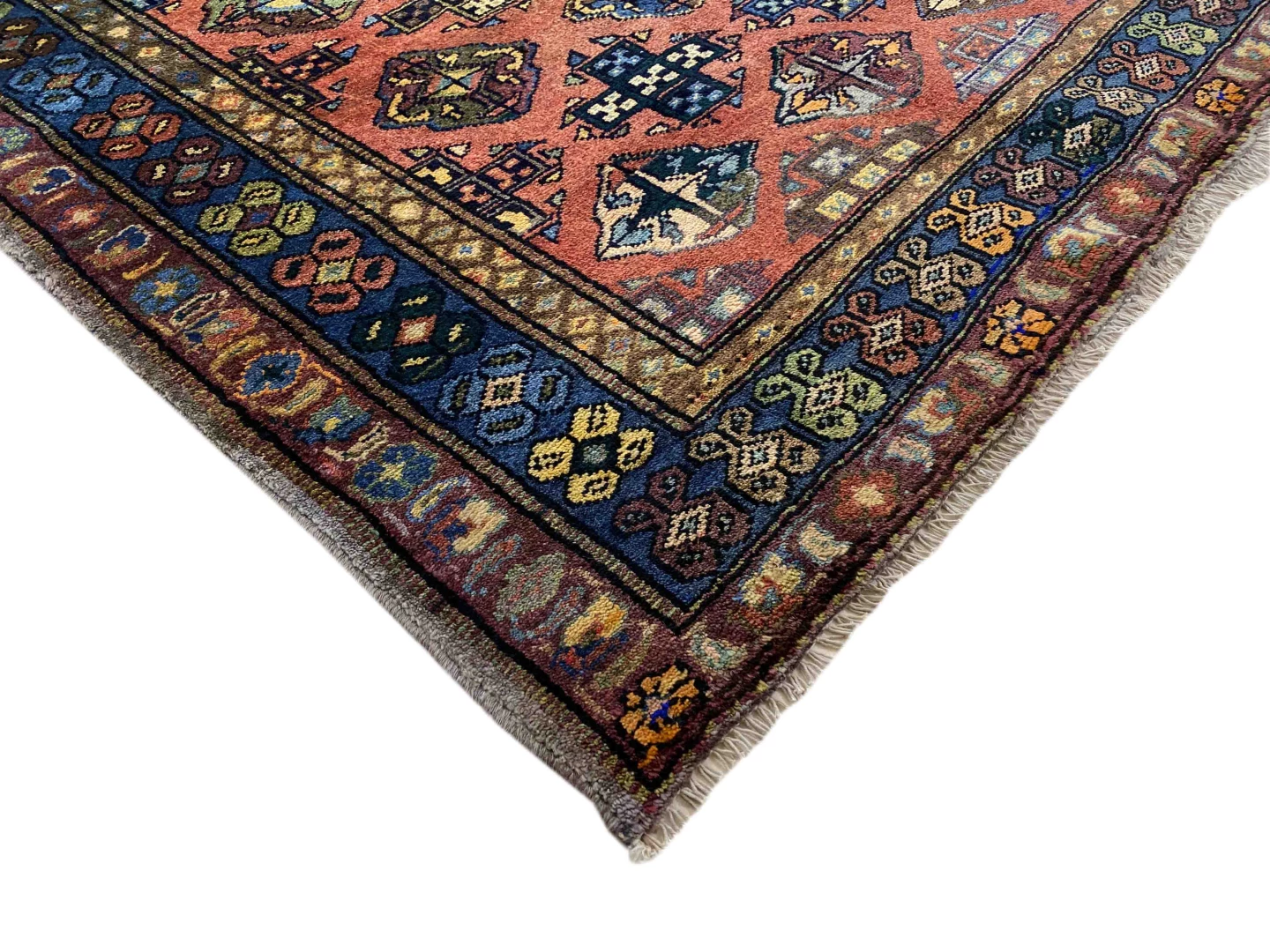 hamadan-teppich-205-x-128-cm-knotendichte-100000-350000-vielfaltiges-3 Perserteppich Hamadan 205 x 128 cm Wolle handgeknüpft