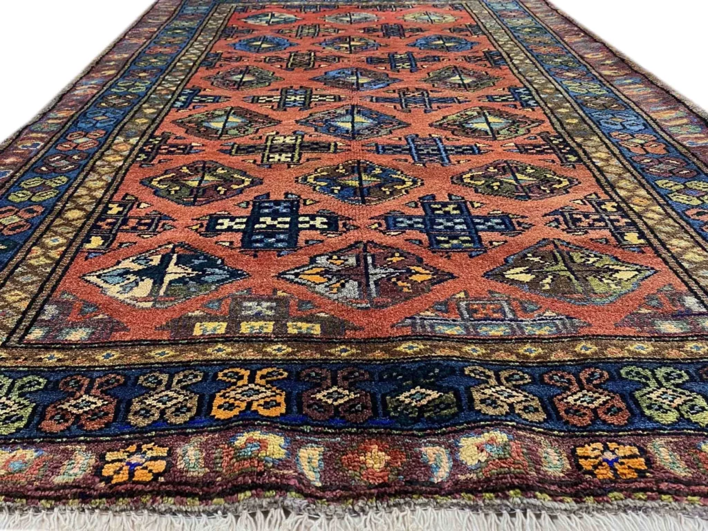 hamadan-teppich-205-x-128-cm-knotendichte-100000-350000-vielfaltiges-4 Perserteppich Hamadan 205 x 128 cm Wolle handgeknüpft