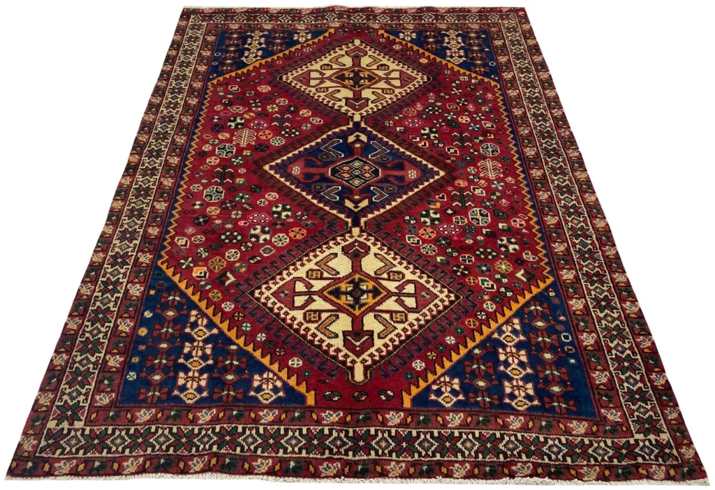 hamadan-teppich-205-x-150-cm-knotendichte-100000-350000-knoten-m-1-1 Perserteppich Hamadan 205 x 150 cm Wolle handgeknüpft