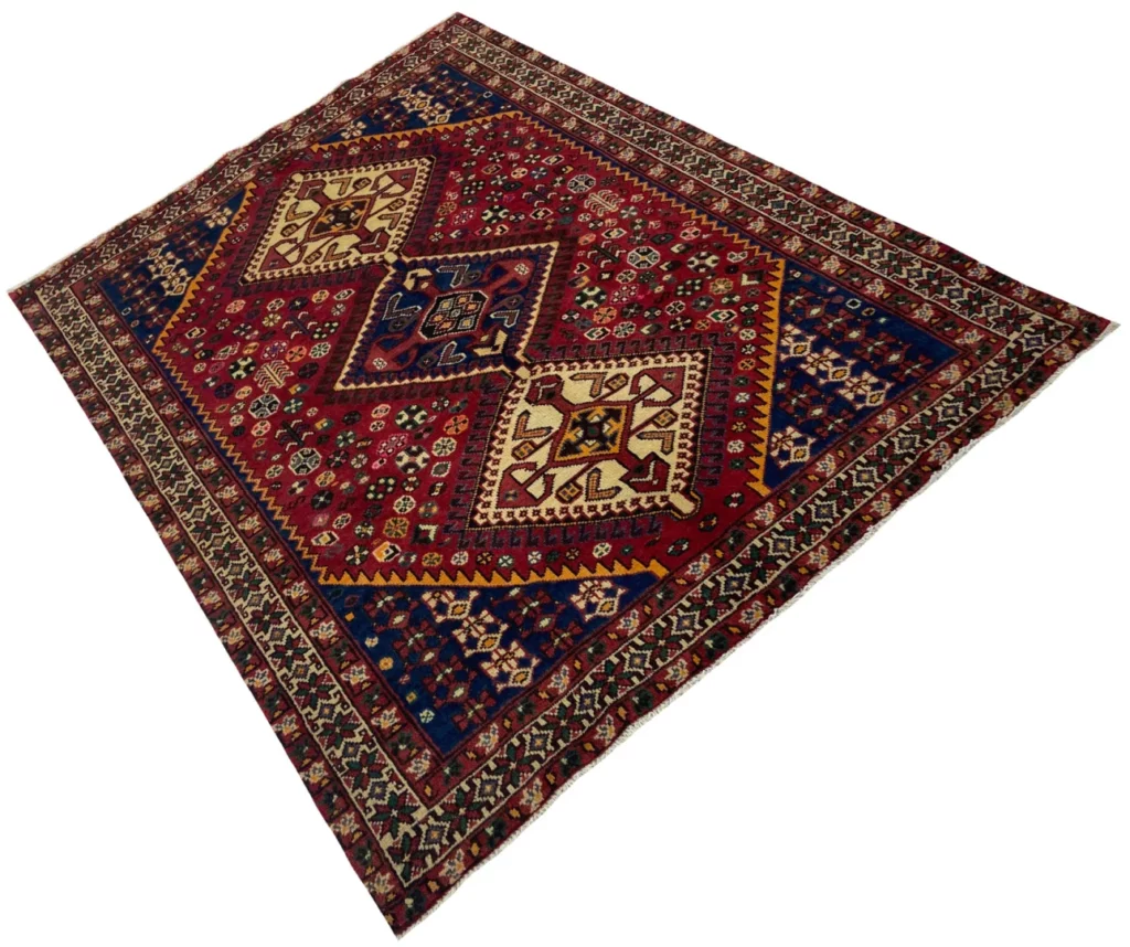 hamadan-teppich-205-x-150-cm-knotendichte-100000-350000-knoten-m-1-2 Perserteppich Hamadan 205 x 150 cm Wolle handgeknüpft