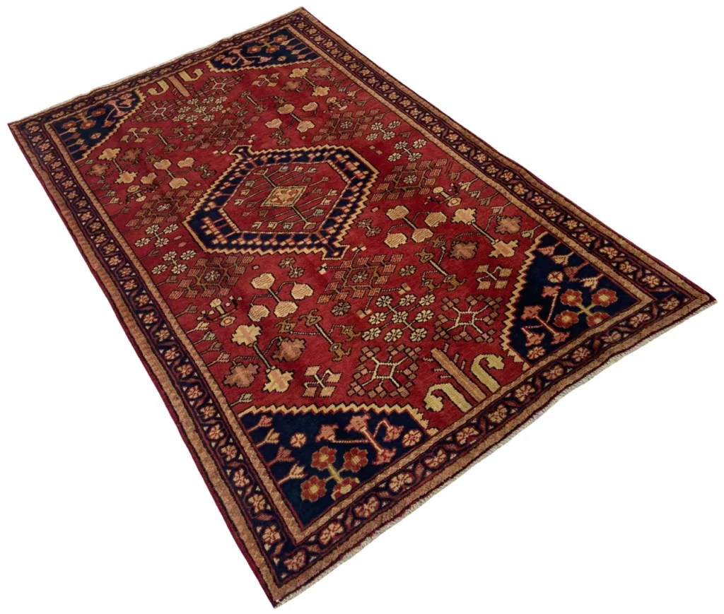 Perserteppich Hamadan 207 x 125 cm Wolle handgeknüpft