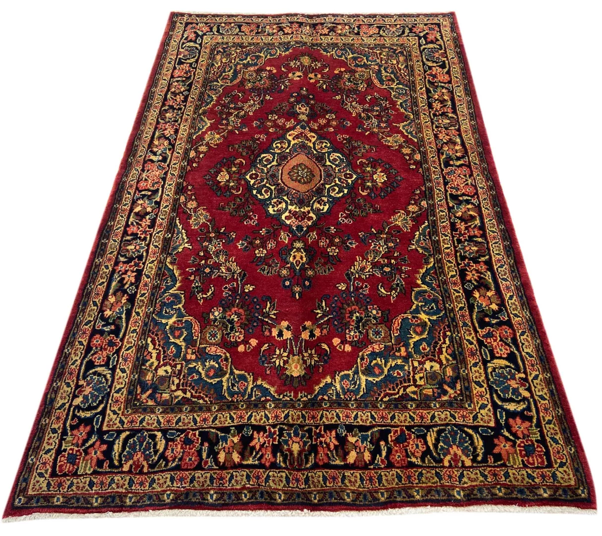 Perserteppich Hamadan 208 x 128 cm Wolle handgeknüpft