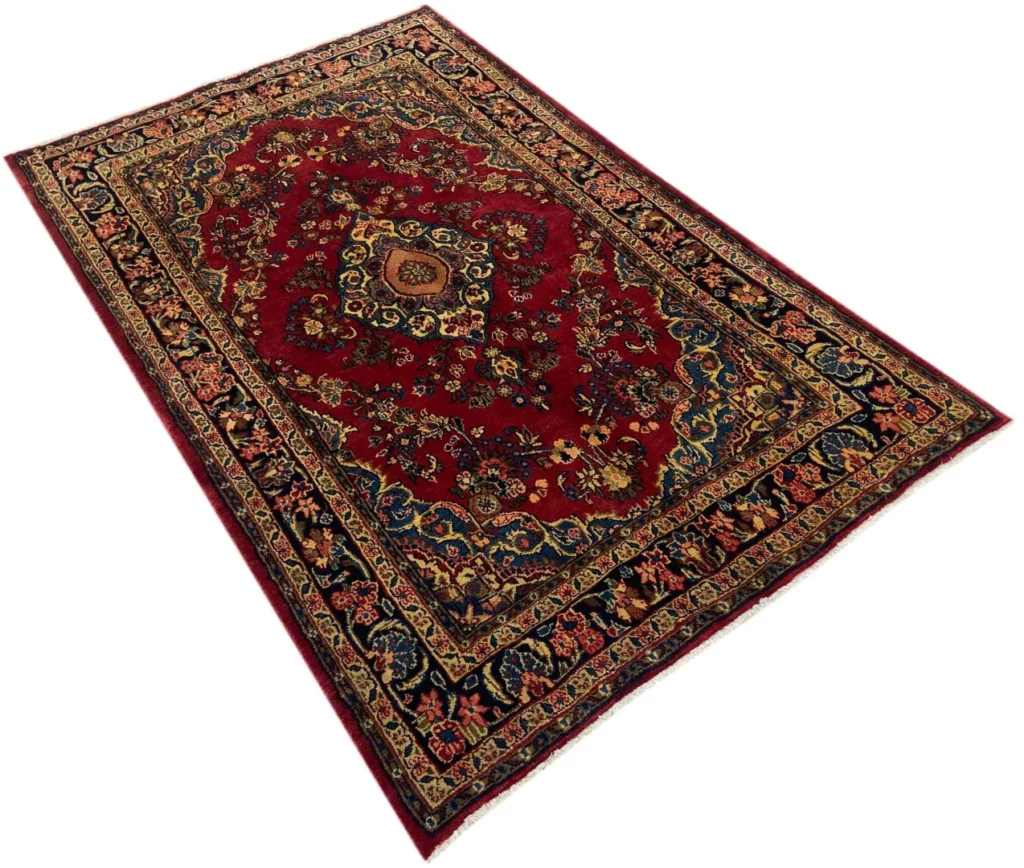 Perserteppich Hamadan 208 x 128 cm Wolle handgeknüpft