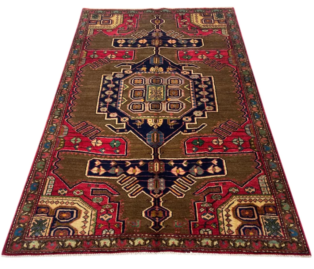 Perserteppich Hamadan 208 x 135 cm Wolle handgeknüpft