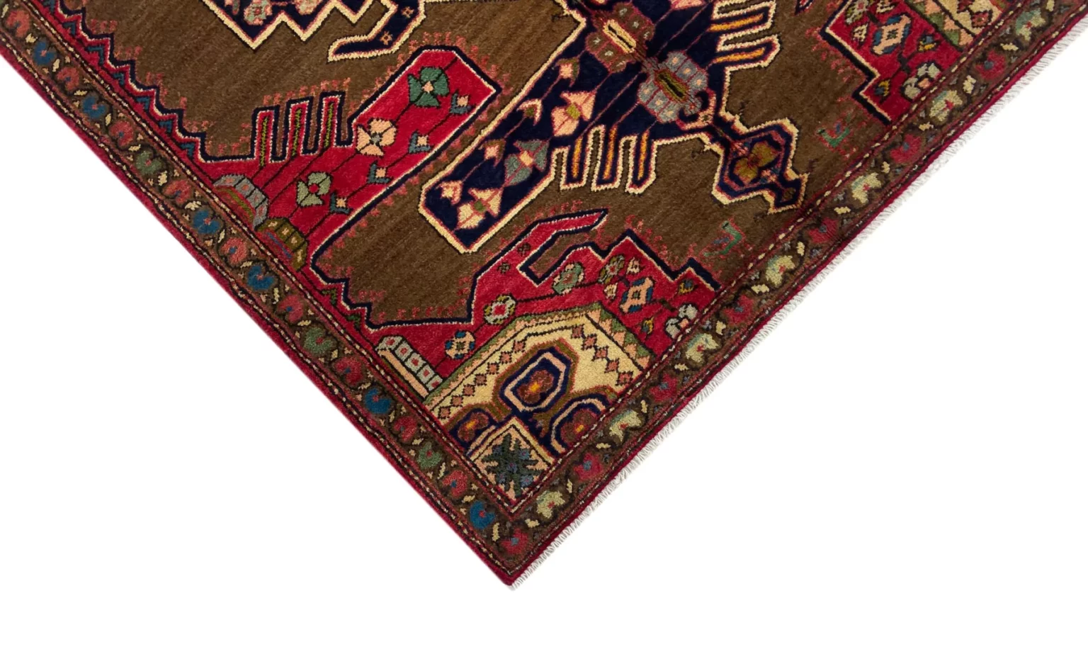 Perserteppich Hamadan 208 x 135 cm Wolle handgeknüpft