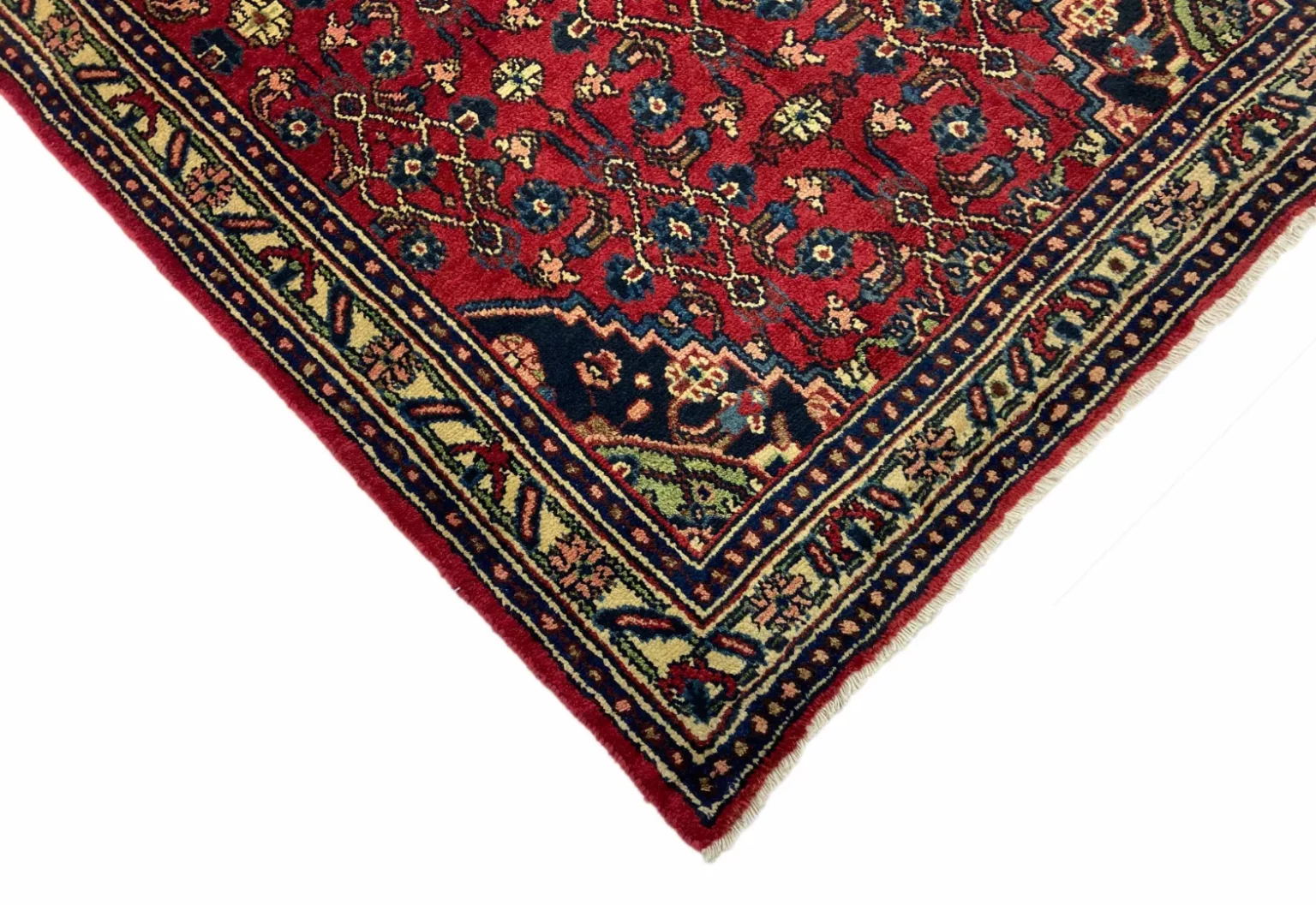 Perserteppich Hamadan 208 x 135 cm Wolle handgeknüpft