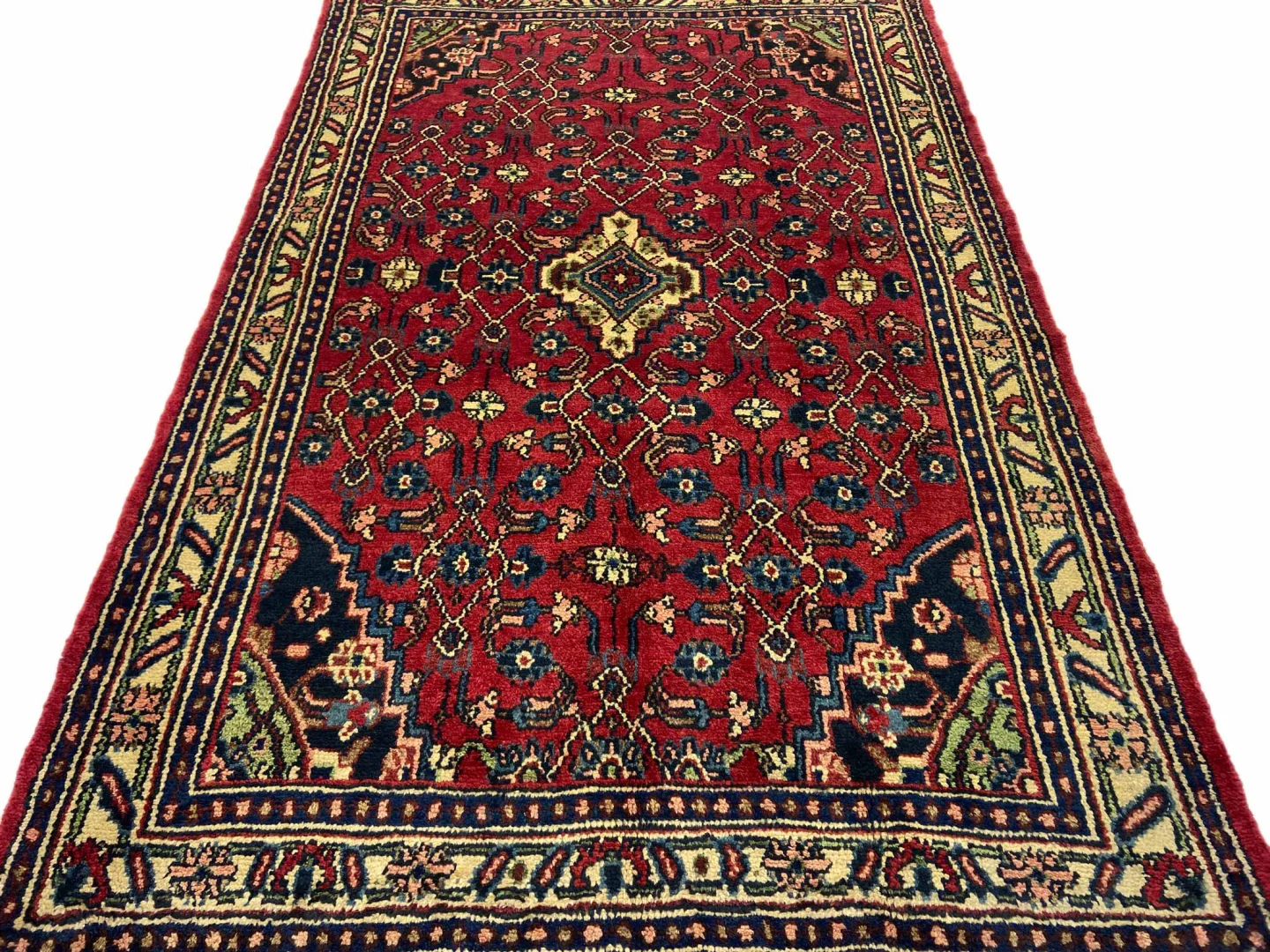 Perserteppich Hamadan 208 x 135 cm Wolle handgeknüpft