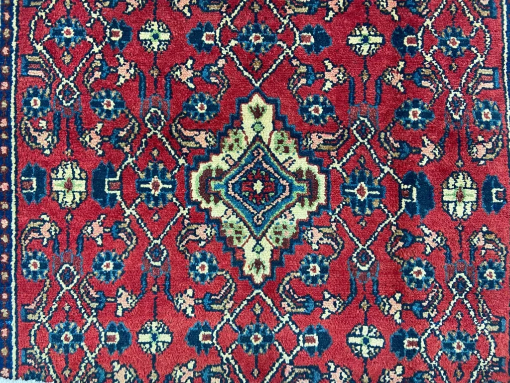 Perserteppich Hamadan 208 x 135 cm Wolle handgeknüpft