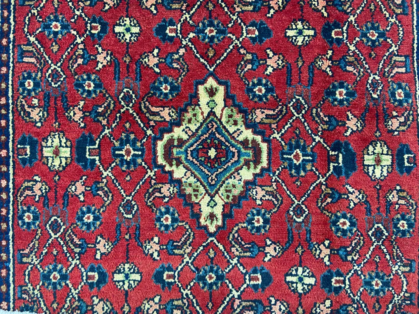 Perserteppich Hamadan 208 x 135 cm Wolle handgeknüpft