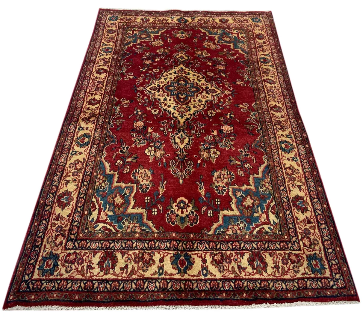 Perserteppich Hamadan 209 x 128 cm Wolle handgeknüpft
