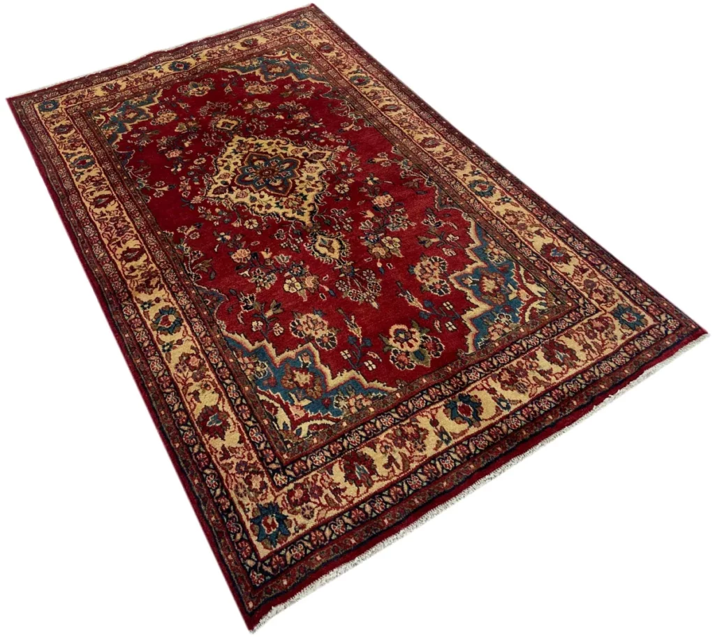 Perserteppich Hamadan 209 x 128 cm Wolle handgeknüpft