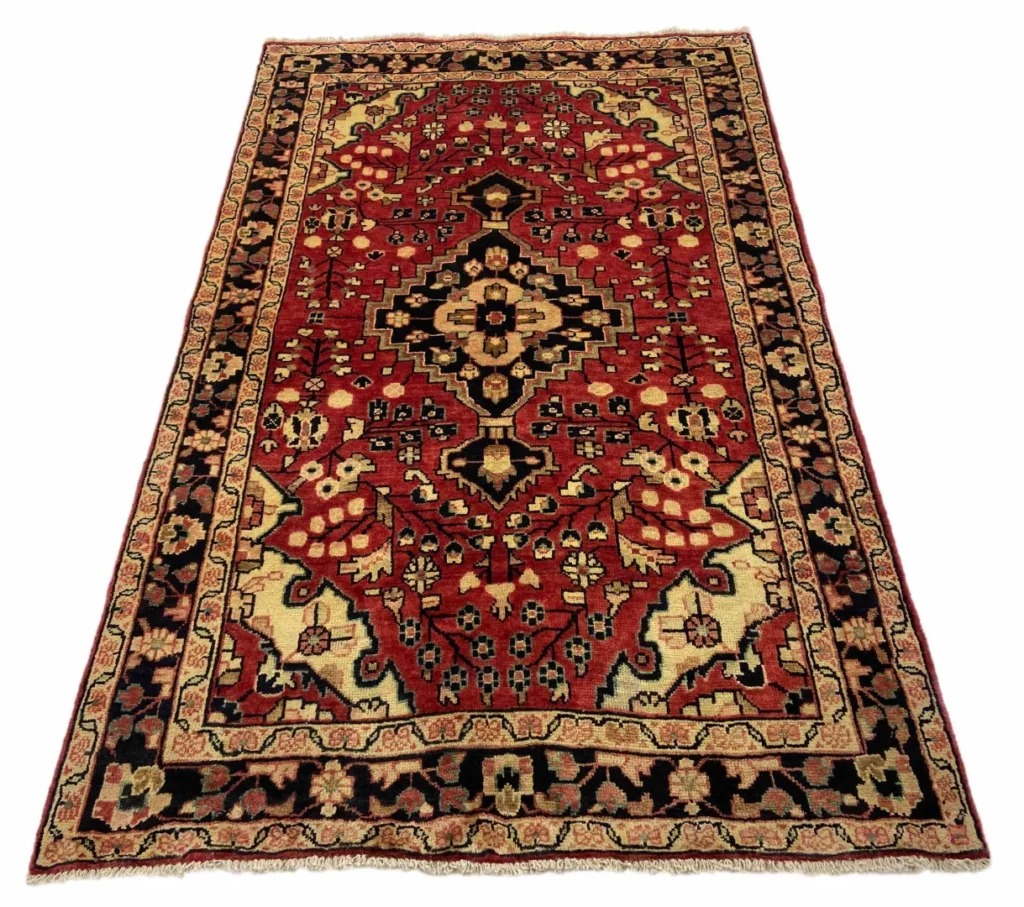 Perserteppich Hamadan 209 x 130 cm Wolle handgeknüpft