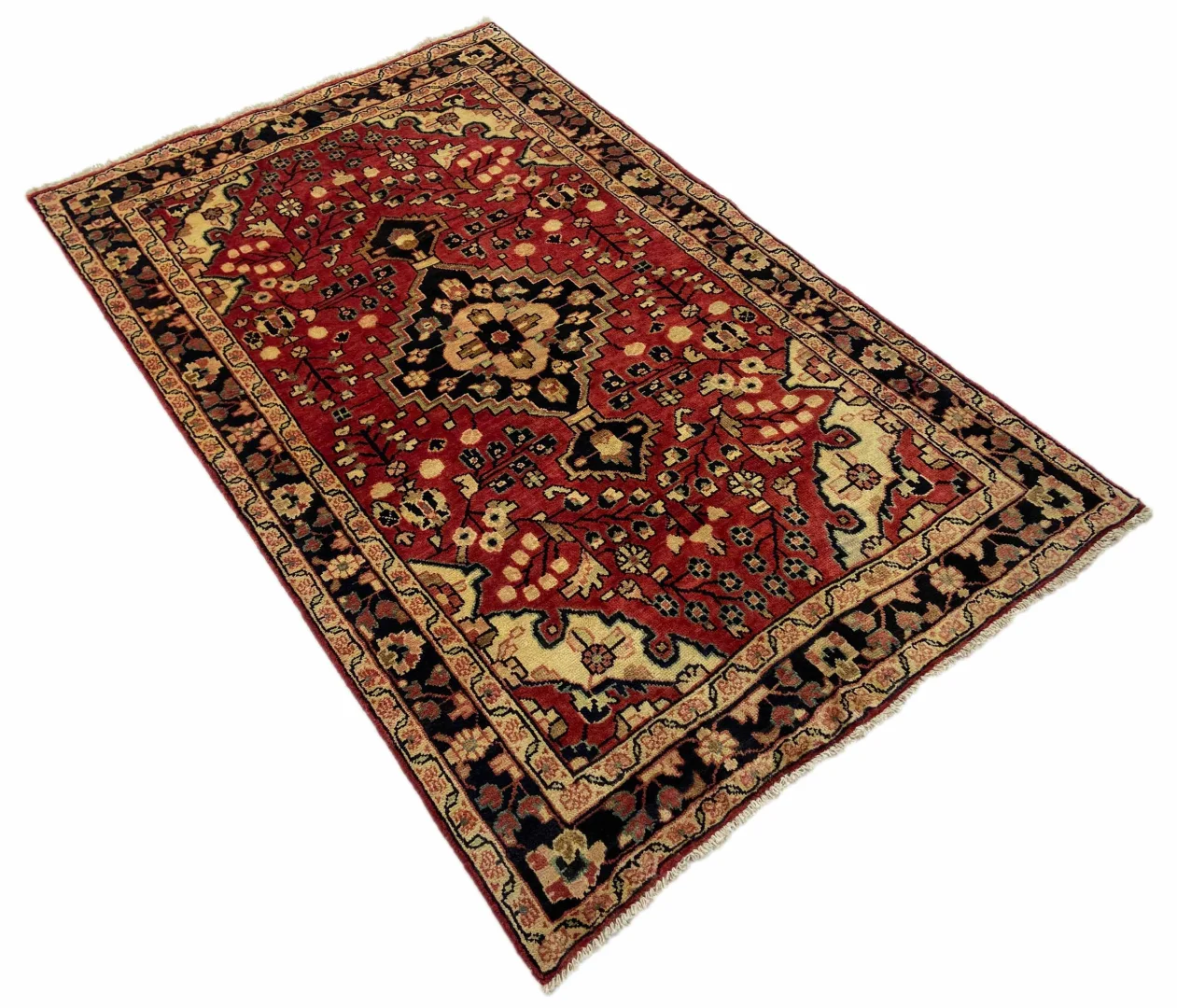 Perserteppich Hamadan 209 x 130 cm Wolle handgeknüpft