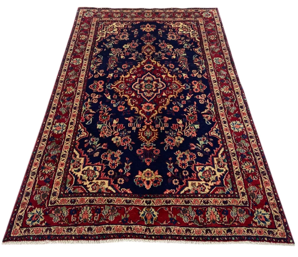 hamadan-perserteppich-210-x-125-cm-ca-100000-350000-knoten-m-robuste-1 Perserteppich Hamadan 210 x 125 cm Wolle handgeknüpft