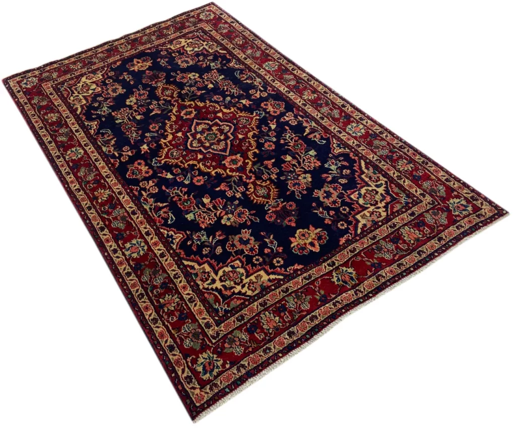 hamadan-perserteppich-210-x-125-cm-ca-100000-350000-knoten-m-robuste-2 Perserteppich Hamadan 210 x 125 cm Wolle handgeknüpft