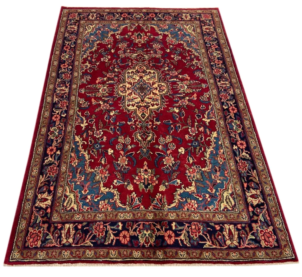 Perserteppich Hamadan 210 x 137 cm Wolle handgeknüpft