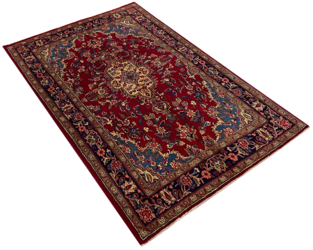 Perserteppich Hamadan 210 x 137 cm Wolle handgeknüpft