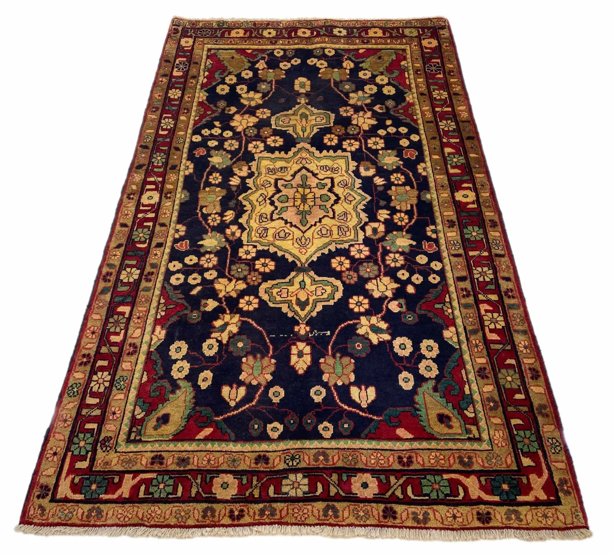 hamadan-perserteppich-212-x-126-cm-100000-350000-knoten-m-1-1 Perserteppich Hamadan 212 x 126 cm Wolle handgeknüpft