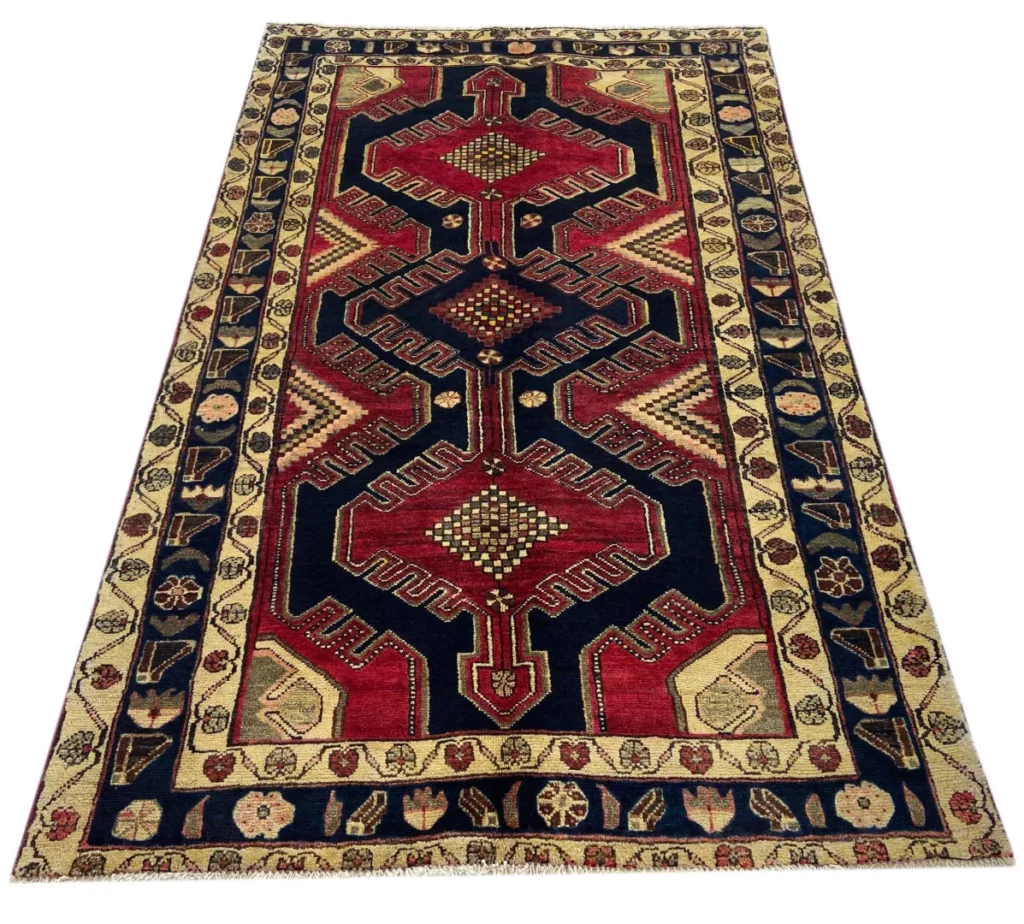 Perserteppich Hamadan 213 x 132 cm Wolle handgeknüpft