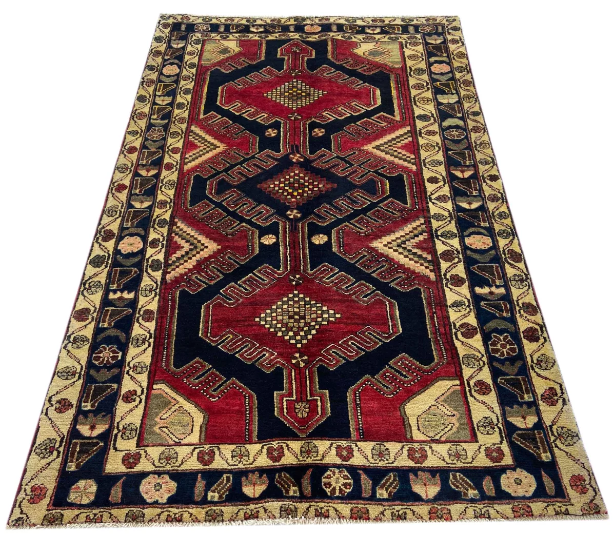 Perserteppich Hamadan 213 x 132 cm Wolle handgeknüpft