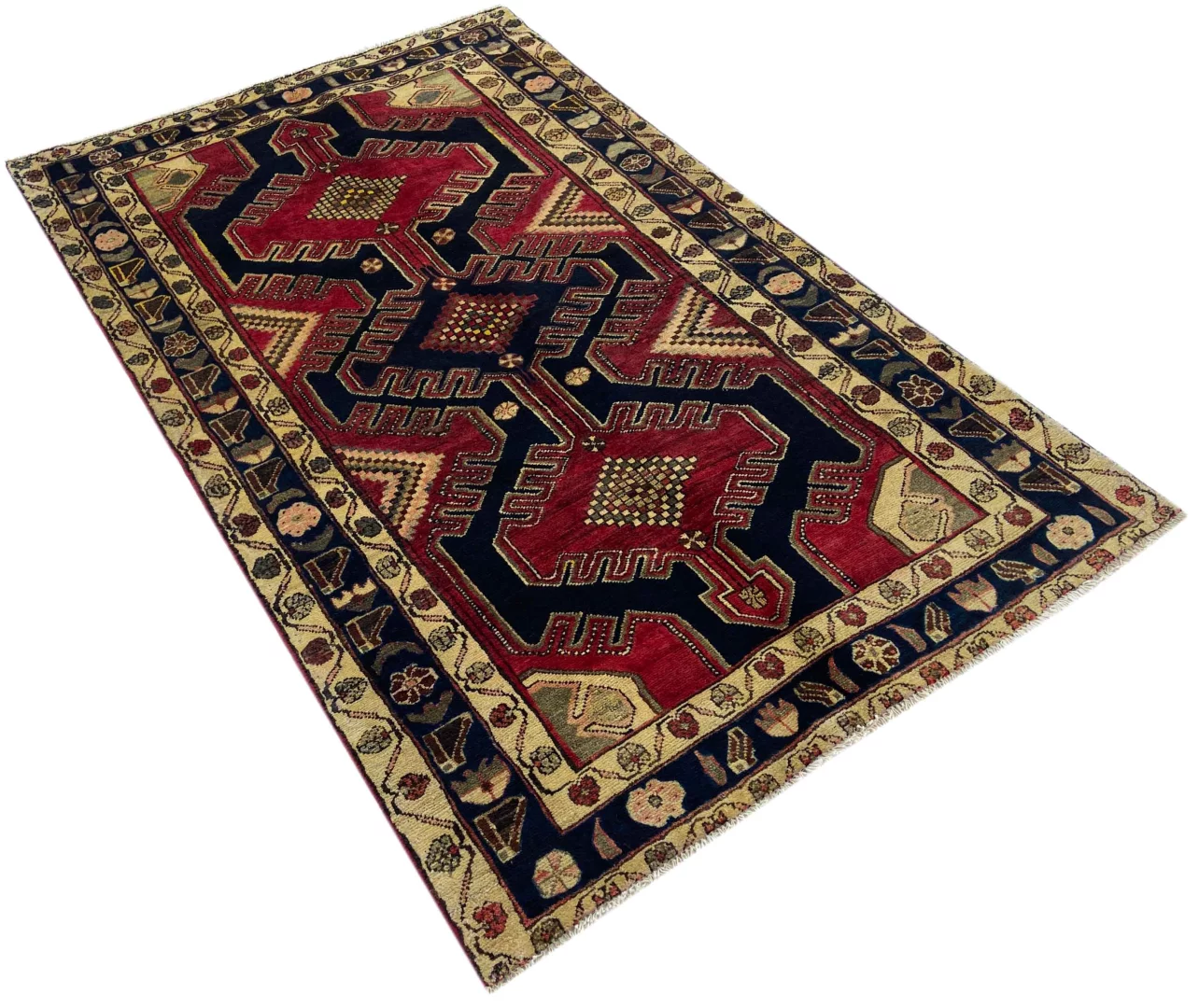 Perserteppich Hamadan 213 x 132 cm Wolle handgeknüpft
