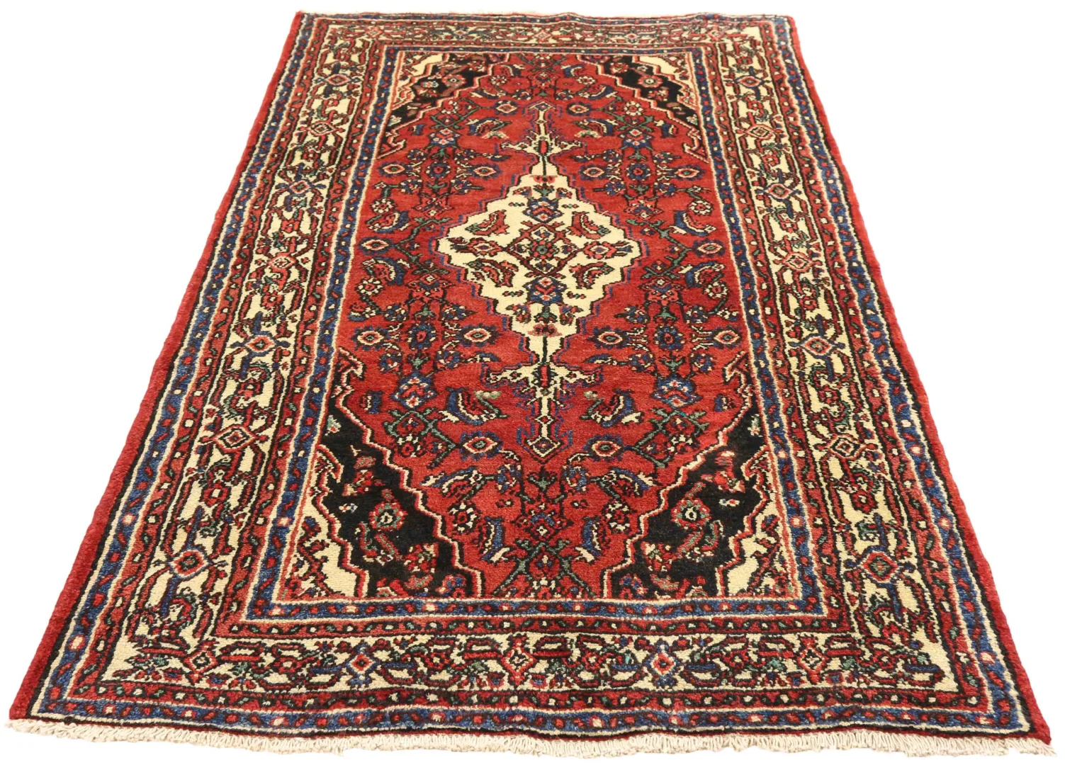 Perserteppich Hamadan 217 x 123 cm Wolle handgeknüpft