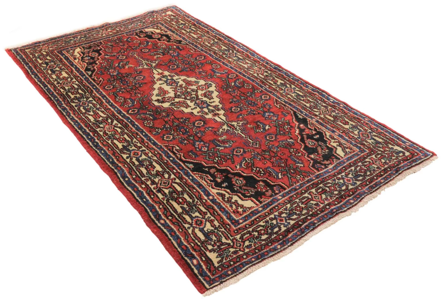 Perserteppich Hamadan 217 x 123 cm Wolle handgeknüpft