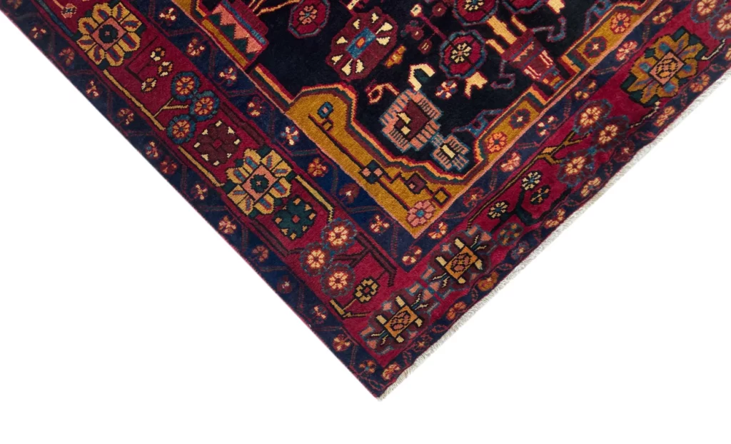 Perserteppich Hamadan 217 x 129 cm Wolle handgeknüpft