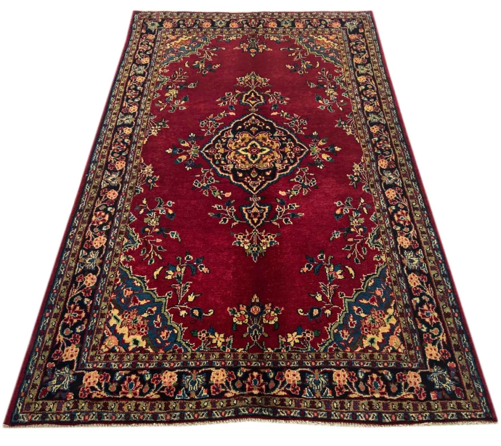 Perserteppich Hamadan 217 x 135 cm Wolle handgeknüpft
