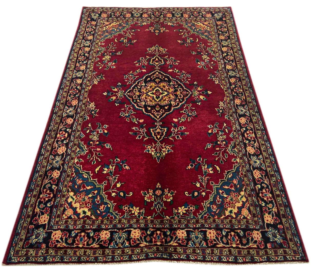 Perserteppich Hamadan 217 x 135 cm Wolle handgeknüpft