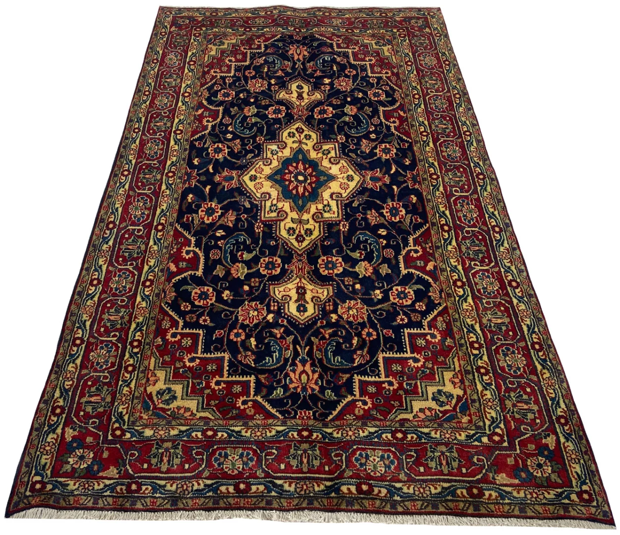 Perserteppich Hamadan 218 x 124 cm Wolle handgeknüpft