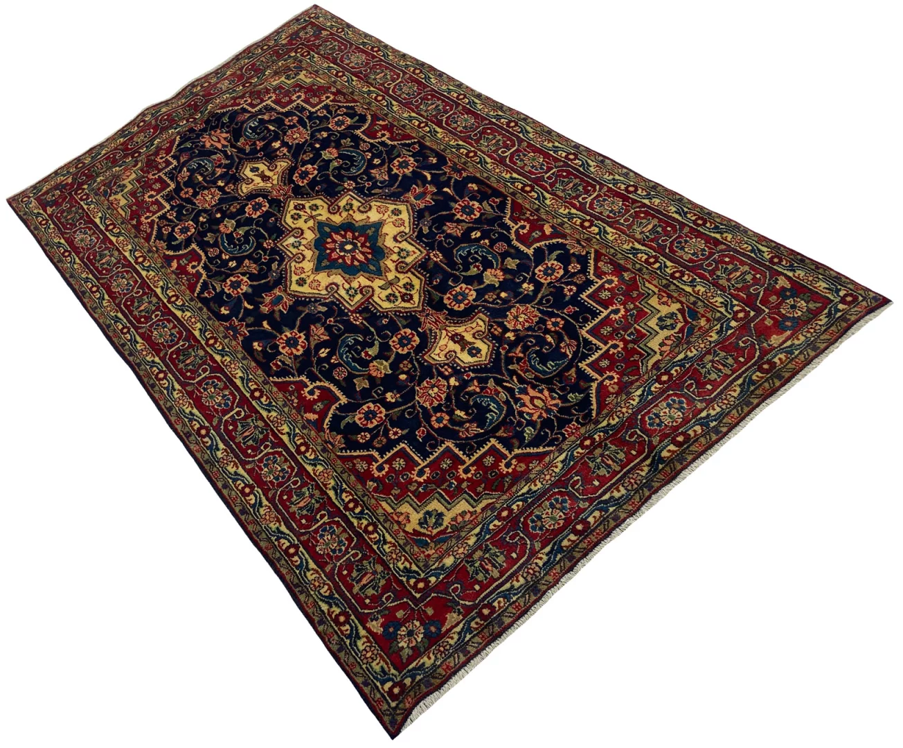 Perserteppich Hamadan 218 x 124 cm Wolle handgeknüpft