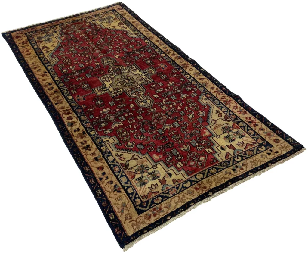 hamadan-teppich-218-x-120-cm-knotendichte-100000-350000-1-2 Perserteppich Hamadan 218 x 120 cm Wolle handgeknüpft