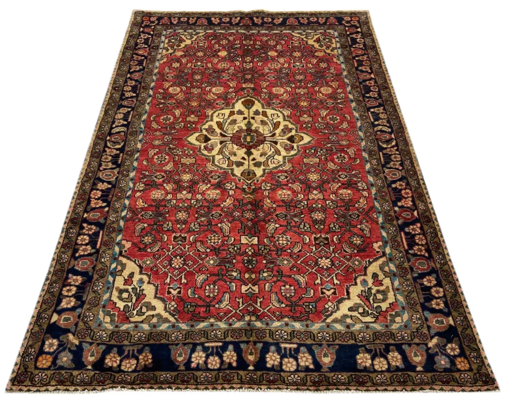 Perserteppich Hamadan 220 x 140 cm Wolle handgeknüpft