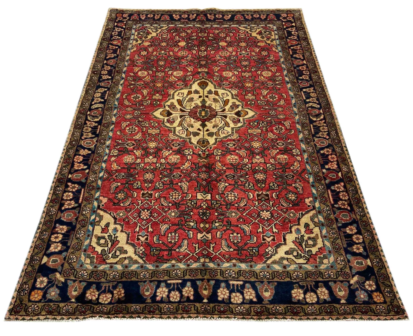 Perserteppich Hamadan 220 x 140 cm Wolle handgeknüpft