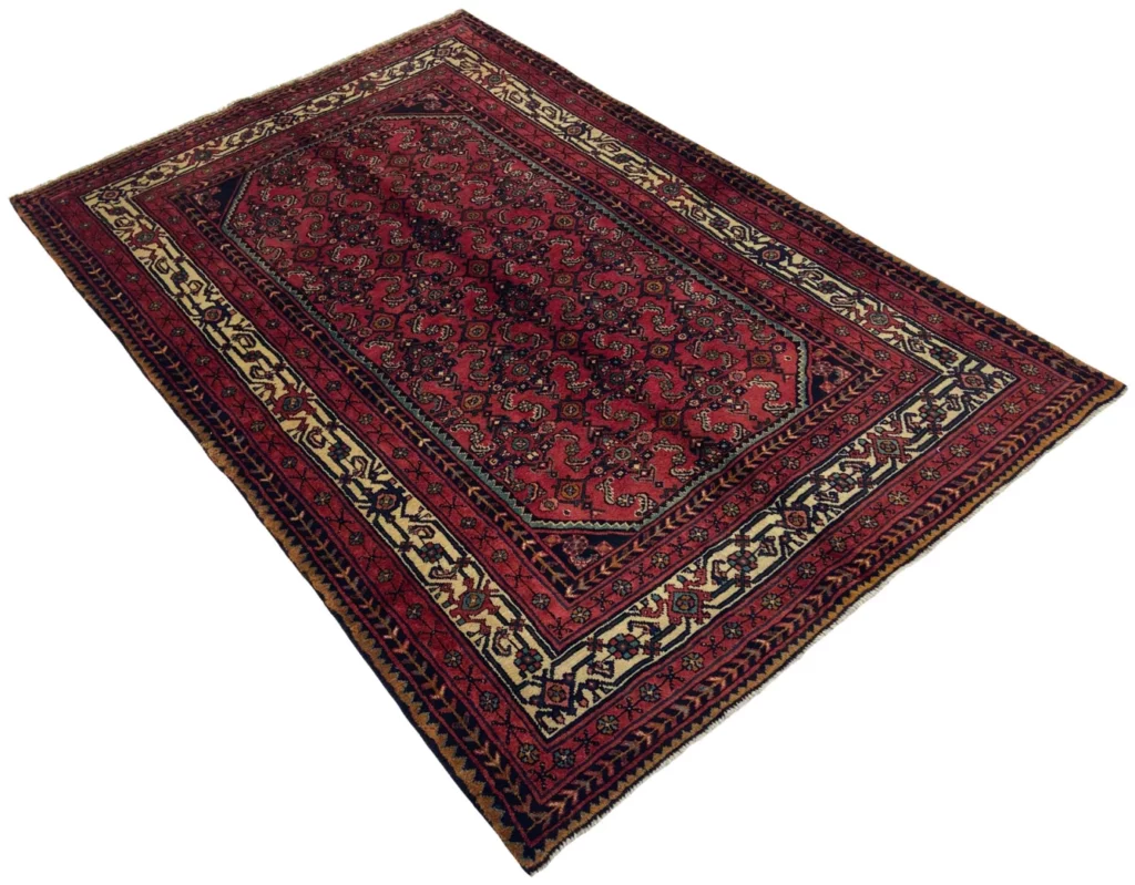Perserteppich Hamadan 222 x 146 cm Wolle handgeknüpft