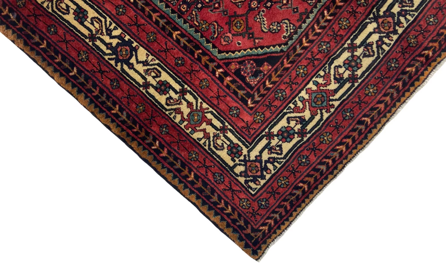 Perserteppich Hamadan 222 x 146 cm Wolle handgeknüpft