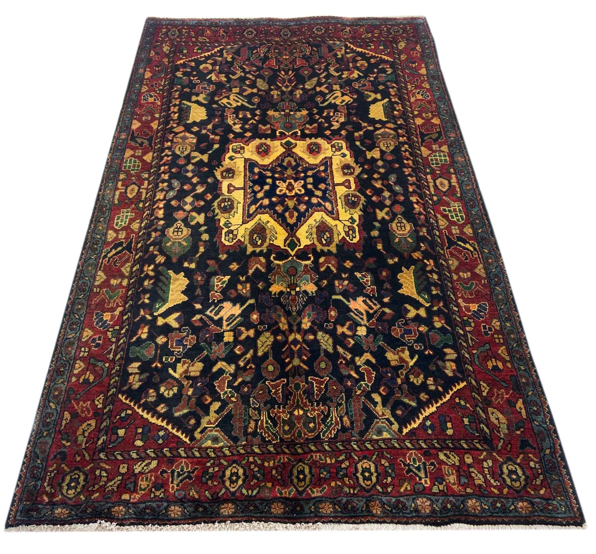 hamadan-teppich-223-x-132-cm-knotendichte-100000-350000-knoten-m-1-1 Perserteppich Hamadan 223 x 132 cm Wolle handgeknüpft