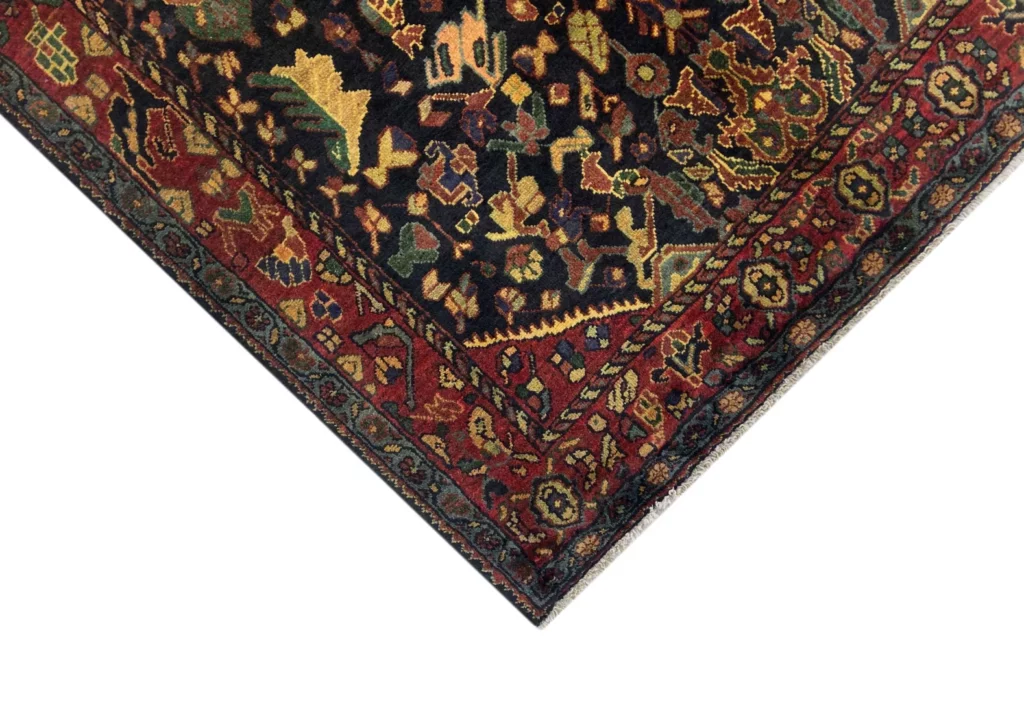 hamadan-teppich-223-x-132-cm-knotendichte-100000-350000-knoten-m-1-3 Perserteppich Hamadan 223 x 132 cm Wolle handgeknüpft