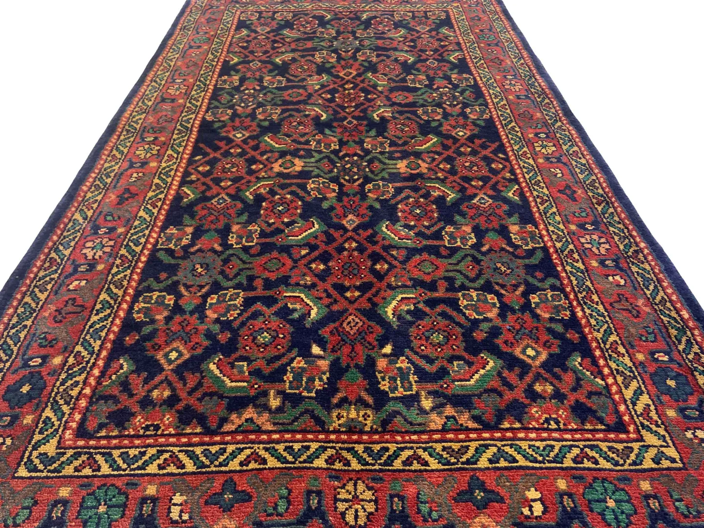 Perserteppich Hamadan 224 x 120 cm Wolle handgeknüpft