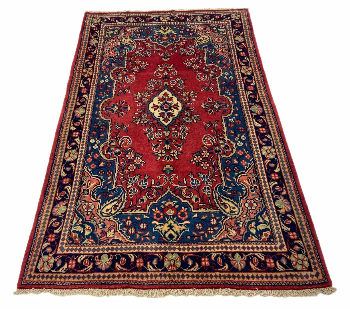 Perserteppich Hamadan 223 x 137 cm Wolle handgeknüpft