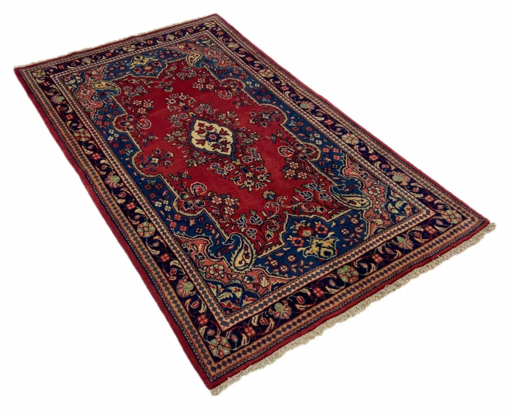 Perserteppich Hamadan 223 x 137 cm Wolle handgeknüpft