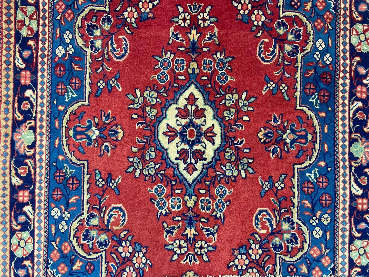 Perserteppich Hamadan 223 x 137 cm Wolle handgeknüpft