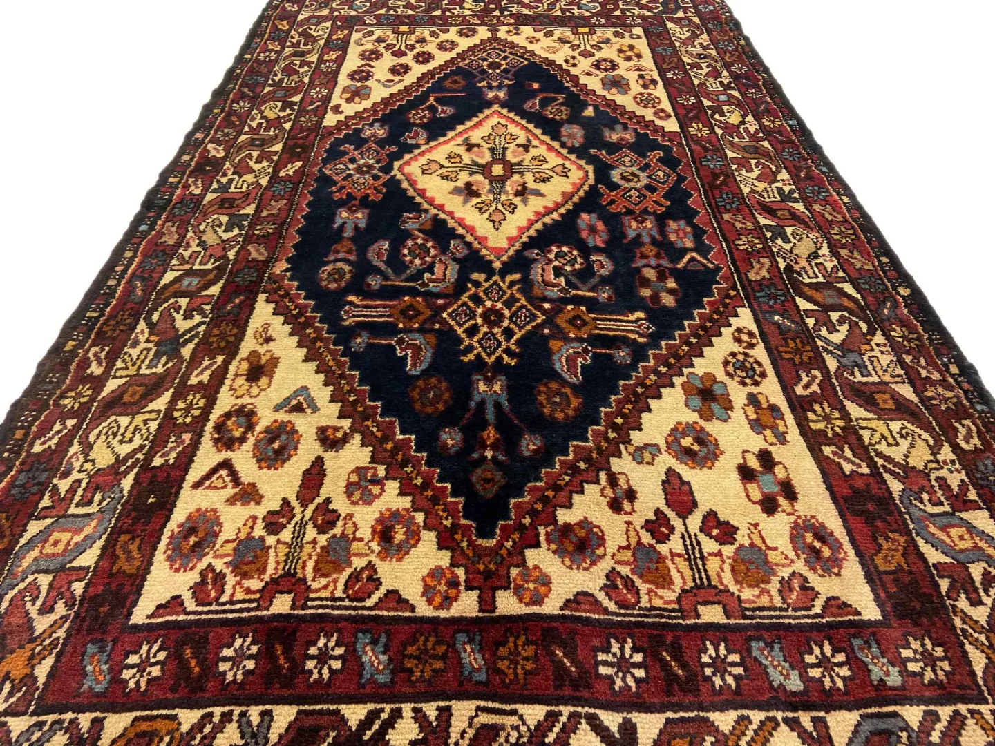 Perserteppich Hamadan 224 x 123 cm Wolle handgeknüpft