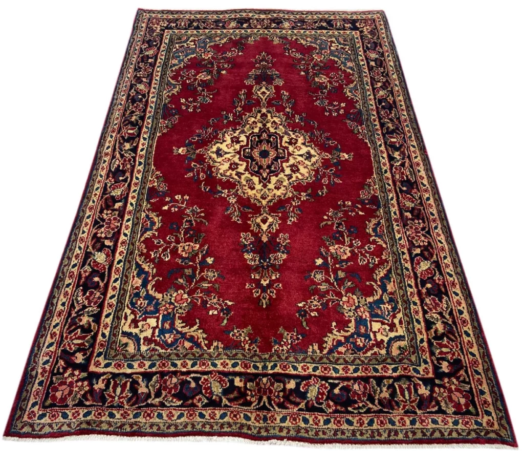 Perserteppich Hamadan 224 x 138 cm Wolle handgeknüpft