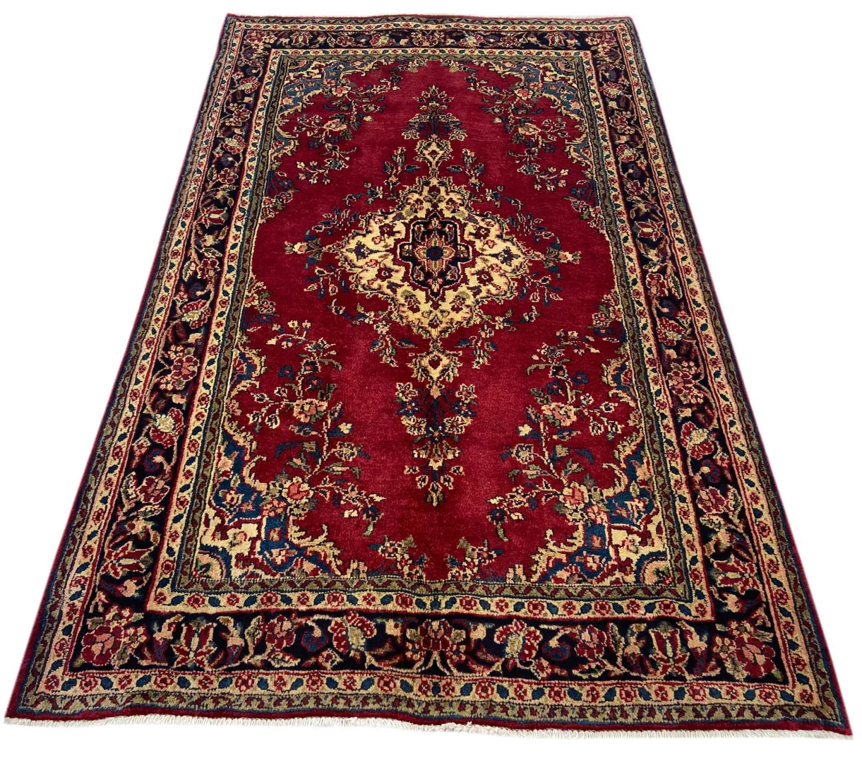 Perserteppich Hamadan 224 x 138 cm Wolle handgeknüpft