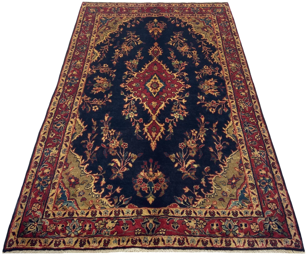 Perserteppich Hamadan 226 x 140 cm Wolle handgeknüpft