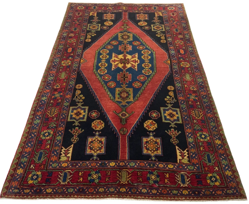 Perserteppich Hamadan 228 x 137 cm Wolle handgeknüpft