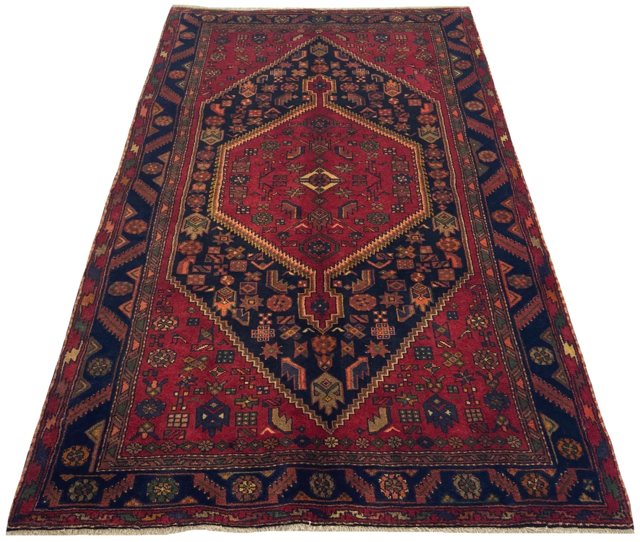 hamadan-teppich-228-x-136-cm-ca-100000-350000-knoten-m-1-1 Perserteppich Hamadan 228 x 136 cm Wolle handgeknüpft